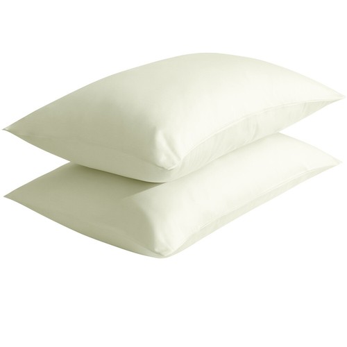500 Thread Count Cotton Pillowcase Soft Touch Breathable Pillow Case Set of 2 - Picture 12 of 26