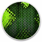 2 x Vinyl Stickers 25cm - Funky Green Material Cool Cool Gift #3832