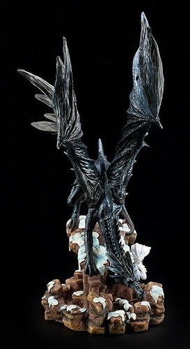 Drachen Figur - Dragons Wisdom - Schnee - Statue Fantasy Dragon Deko - Bild 5 von 5