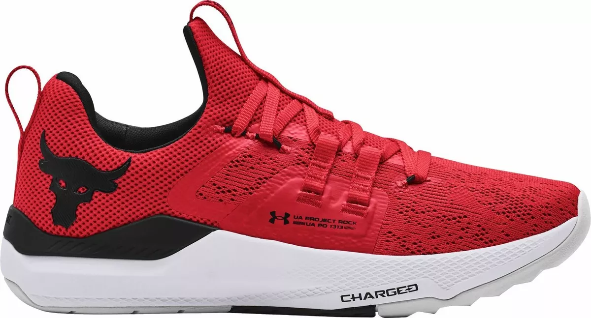 🔥 Under Armour UA Project Rock BSR Charged Training Shoes Red 3023006-600  NEW🔥