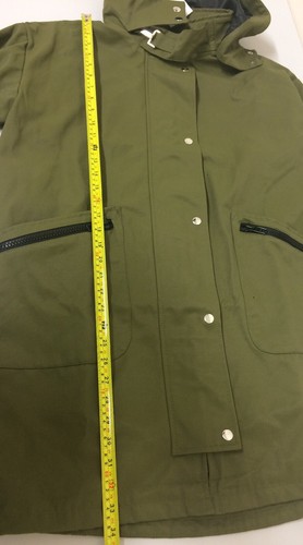 70 E139 12uk £ gespdetail Parka met Asos Design damesjack maat doos Rrp fpaSz