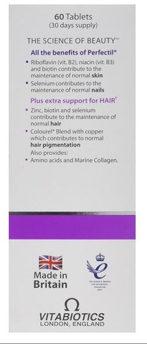 Vitabiotics Perfectil Plus Hair - 60 Tablets NEW - Picture 4 of 12