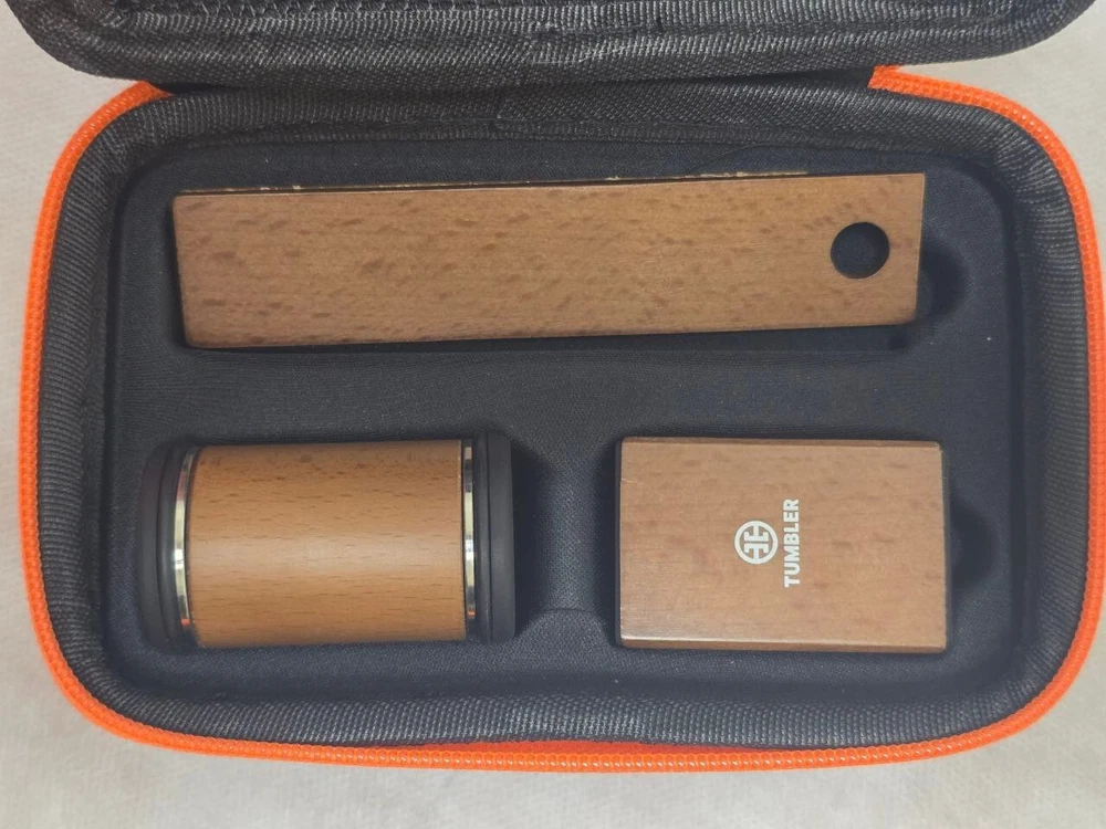Mini Diamond Tumbler Set with Rolling Knife Sharpener for 20° & 25° Angles