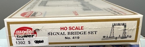 Model Power HO Scale Kit #419 Signal Bridge Set NIB - Picture 2 of 3