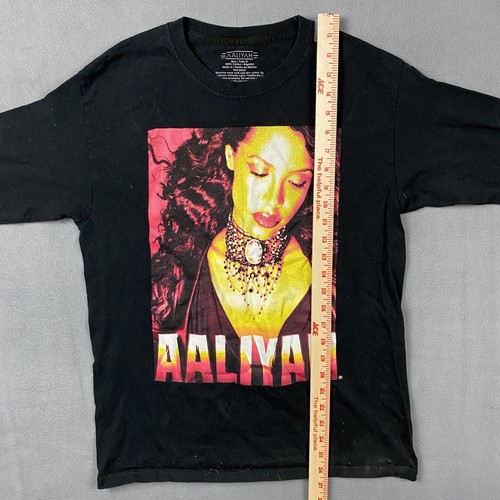 Camisa AAliyah Adulto Mediana Negra Manga Larga Hip Hop Uno en Un Millón Camiseta de Rap - Imagen 6 de 7