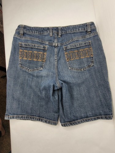 Liz Claiborne Women's Blue Jean Bermuda Shorts Size 6 EUC - Picture 7 of 9