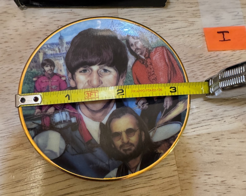 Ringo Starr (Beatles) collectible 3.25" miniature plate Gartlan USA 1996 (I) - Picture 7 of 9
