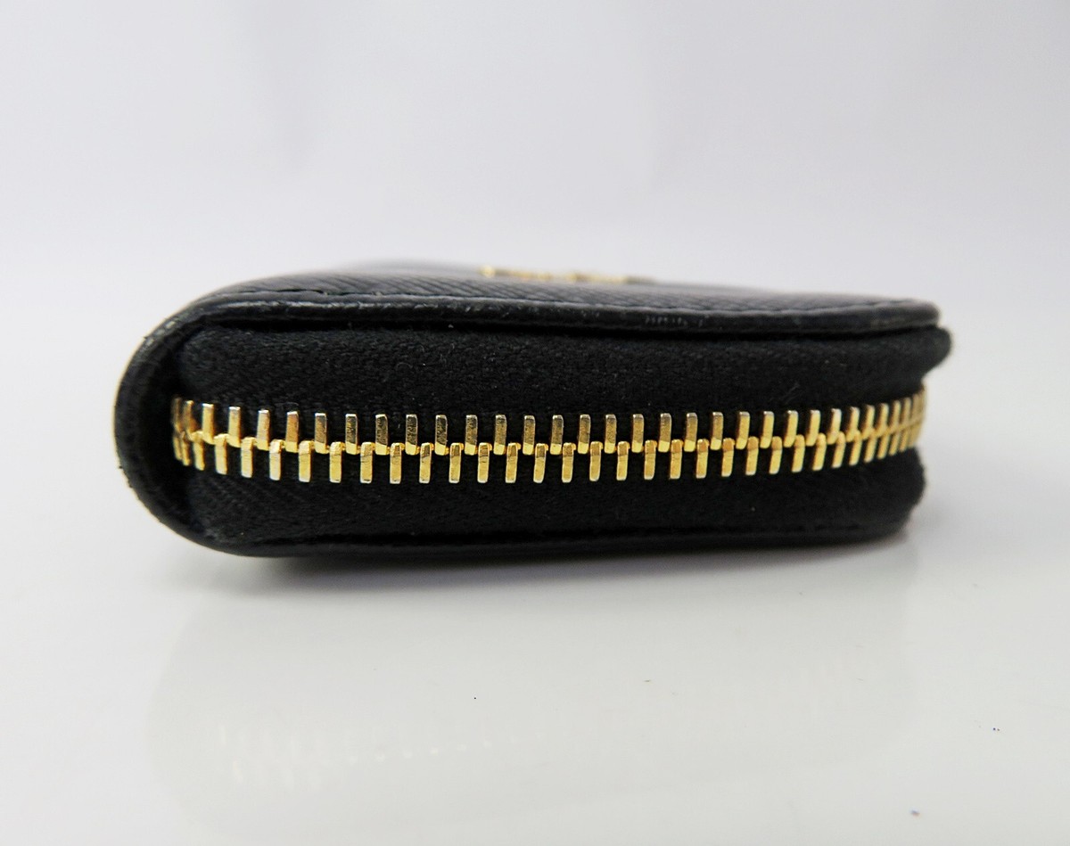 Authentic PRADA Black Leather and Key Ring Key Holder Case Authentic PRADA Black Leather and Key Ring Key Holder Case