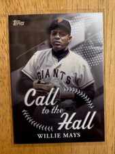 2025 Topps Series 1 Call to the Hall CTH-22 Willie Mays San Francsico Giants
