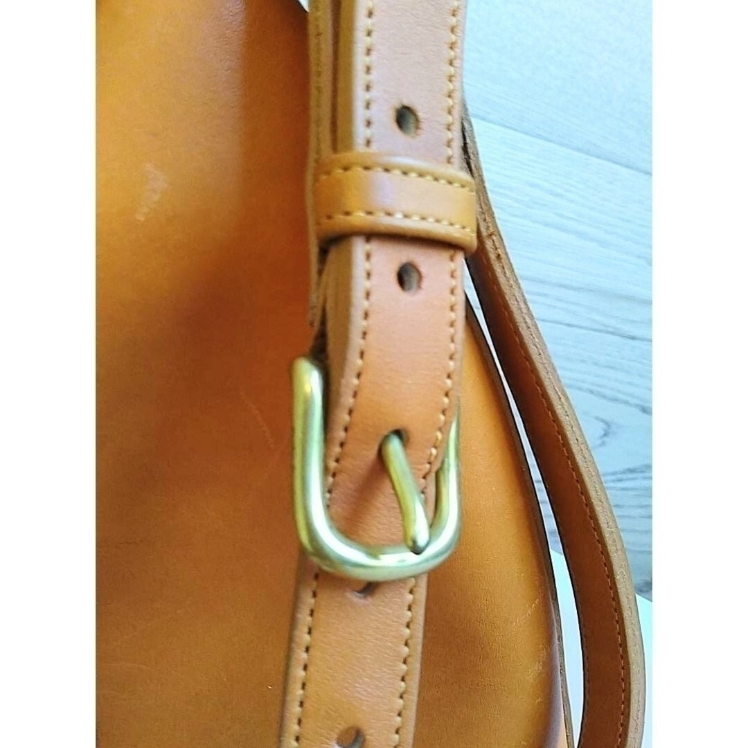 OLD COACH 80's Vintage 9948 USA turnlock leather shoulder bag MADE