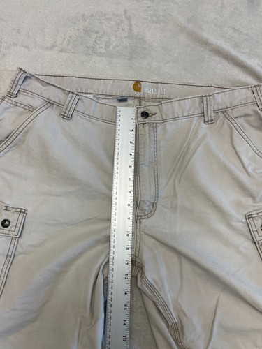 Carhartt Men's 42 Tan Relaxed Fit Cargo Cotton Blend Shorts - Picture 6 of 11