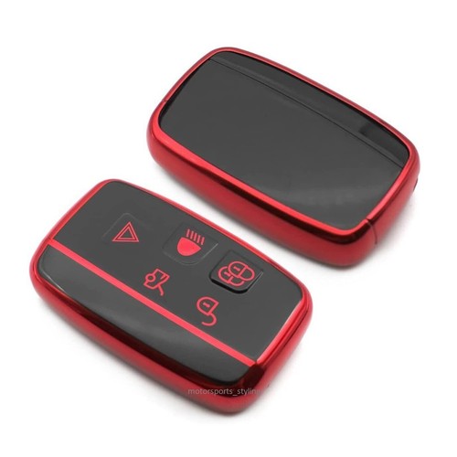 Housse De Clé Pour Jaguar Smart Key Fob 5 Boutons Coque Télécommande En TPU T45 - Picture 9 of 13