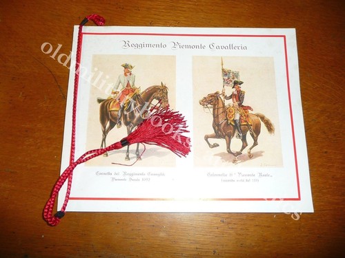 CALENDARIO REGGIMENTO PIEMONTE CAVALLERIA 1963 CON LA FIRMA TUTTI U e SU DEL RGT - Picture 1 of 4