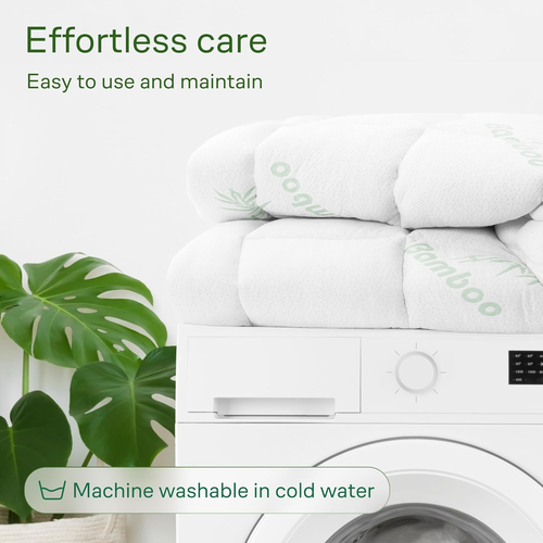 Ultra Soft Twin XL Size Mattress Topper - Viscose Made from Bamboo Pillow Top Ma - Picture 6 of 8