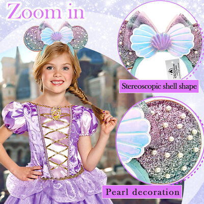 DisneyParks Minnie Mouse The Little Mermaid Seashell Pearls  display picture 2