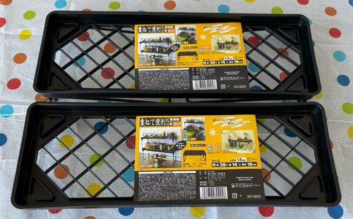 2pc Stackable Shelf Rack Kitchen Pantry Cabinet Plastic Foldable Organiser3953A3 - Picture 2 of 14