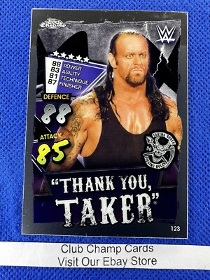 2021 Topps Chrome WWE Slam Attax #123 Undertaker Wrestling Card | eBay