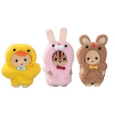 Sylvanian Families Baby Trio Mascot Set Japan Limited Calico Critters New