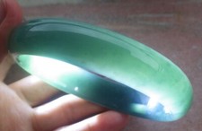 Video Certified Green Natural A JADE Jadeite Bangle Bracelet 67mm    203089 AS