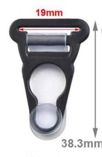 1,66€/Stk   6x Strumpfhalterverschluss  Strumpfhalter schwarz  Straps