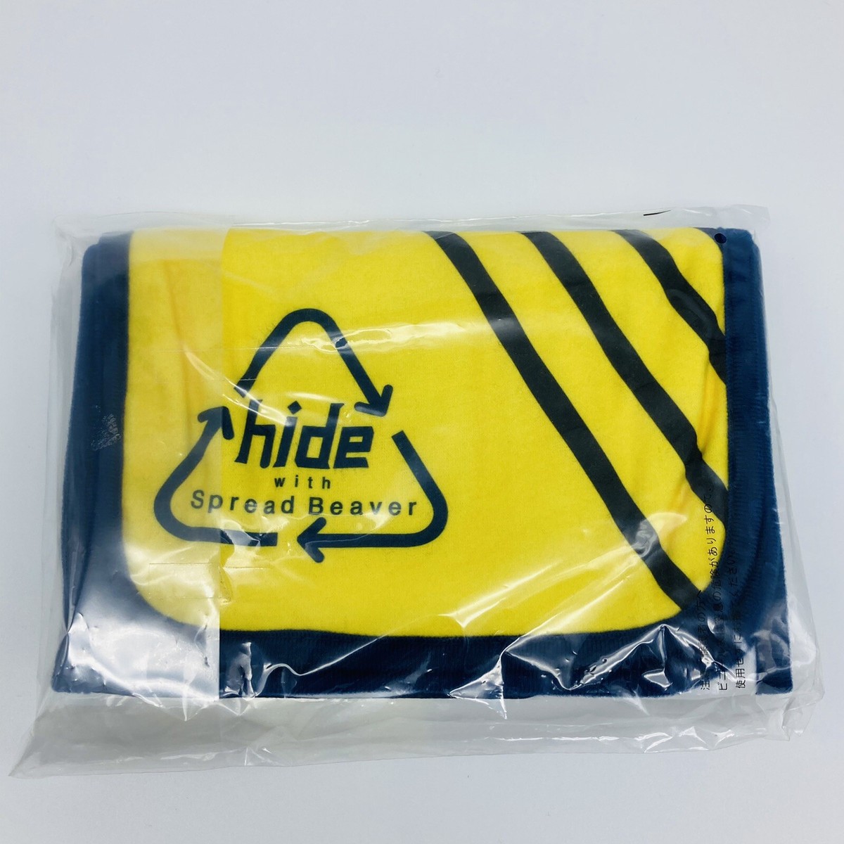 hide with Spread Beaver Yellow Line Scarf X JAPAN Yoshiki