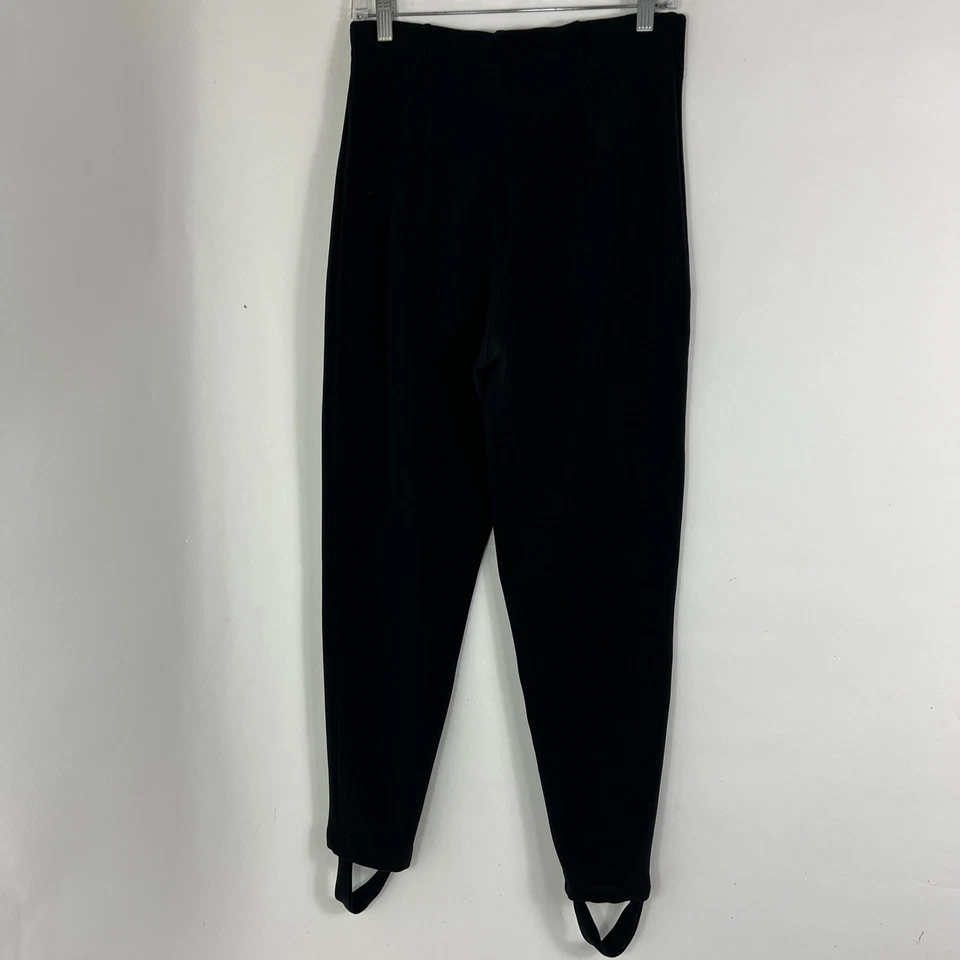 Vintage TapeMeasure Pants Women's Small Tall Black Stirrup Heavyweight Stretch - Image 4 of 4