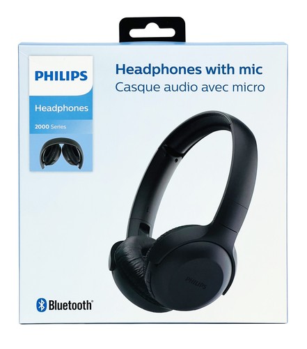 Philips TAUH202BK Bluetooth Headphones with Mic - BLACK - Picture 8 of 9
