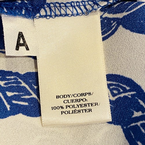 Ann Taylor Womens Top Nautical Rope Shell Blouse Blue White Sleeveless Size XS - Picture 8 of 8