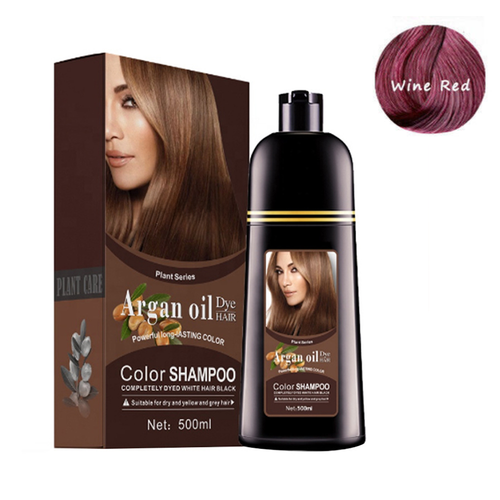 Natürliches permanentes sofortiges schnelles Haarfärbemittel-Shampoo mit Arganöl 500 ml - Bild 22 von 28
