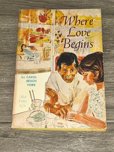 Where Love Begins Carol Beach York Vintage Paperback Book Teen YA Romance Fictio - Picture 1 of 10