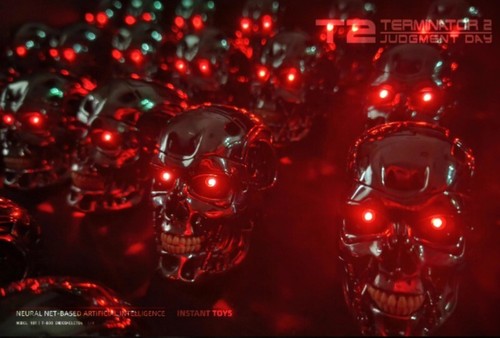 Pre-orden Terminator T2 T800 ENDOSKELETON Escala 1/4 Figura Calavera Modelo Ojos LED - Imagen 9 de 11