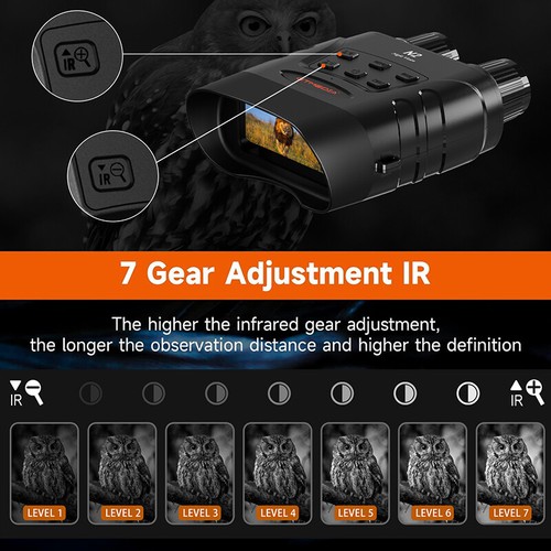 HD Night Vision Goggles Digital Infrared Binoculars 5x Zoom NVG Camera Hunting - Picture 5 of 23