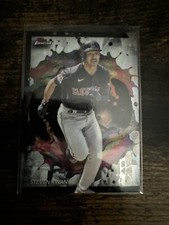 2024 Topps Finest Base Rare 244 Steven Kwan, Cleveland Guardians