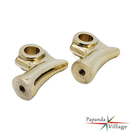 Solide Brass Handlebar Riser For Harley Chopper Bobber Cafe Racer 1'' Handlears - Picture 7 of 7