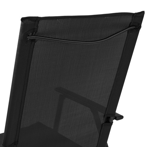 Patio Chair Steel Sling Foldable W/ Back Armrest 2 Pieces Outdoor Deck Garden US - Picture 9 of 9