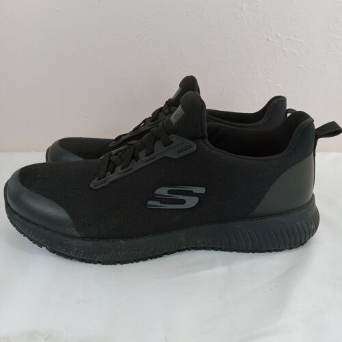 Skechers Women Work Slip Resistant 77222 Black - Picture 4 of 12