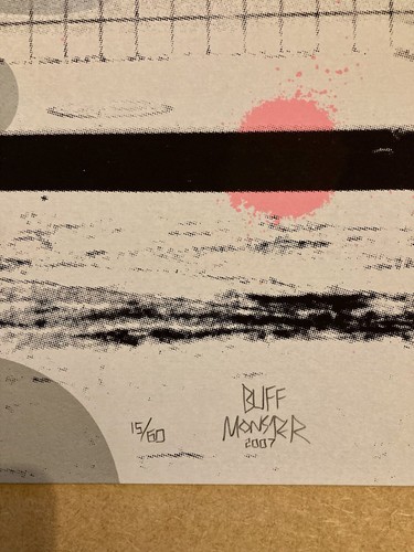 Buff Monster ORIGINAL Print Signed and Dated from 2007. Numbered 15/60 - Picture 2 of 6