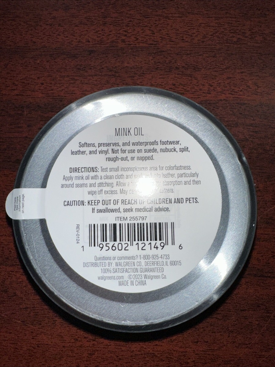 専用ページ2 West Loop 3.17oz. Water Repellent and Leather Conditioner Mink Oil