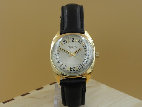 The Earliest Mega Rare Design Raketa 24H "down" Original Soviet watch from 60`s - Bild 2 von 10
