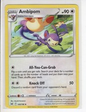 AMBIPOM LOST ORIGIN SET POKEMON CARD 145/196 NM/M