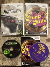 Need for Speed: ProStreet & Pimp My Ride (Nintendo Wii, 2007) Tested Works Great