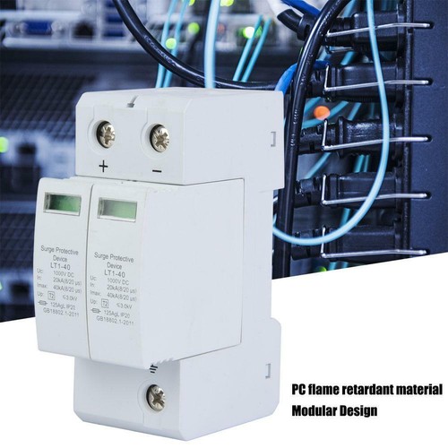 Limitatore sovratensione Scaricatore di sovratensione fotovoltaico DC 2P - Photo 1/14