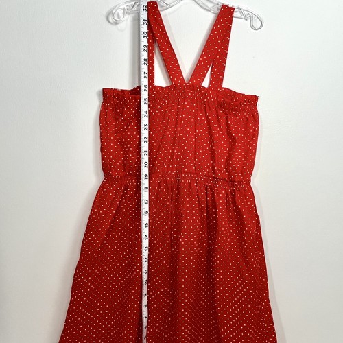 US Dress Girls Sundress Sz 12 Red Swiss Dot Vintage Union USA - Picture 8 of 8