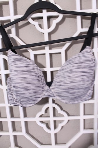 Victoria's Secret Bra Womens 32DD Grey White Heathered Padded Underwire - Picture 2 of 19