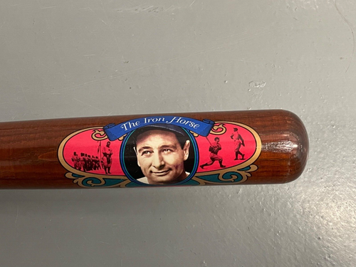 Murciélago Cooperstown Lou Gehrig 1996 caballo de hierro serie inmortal edición limitada certificado de autenticidad - Imagen 4 de 9