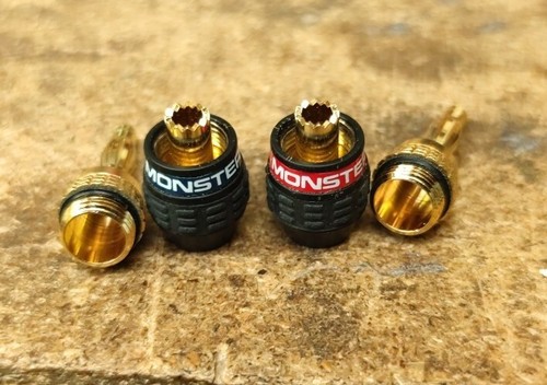 Monster Banana Plug X 2. Opened, Unused. - Picture 2 of 2