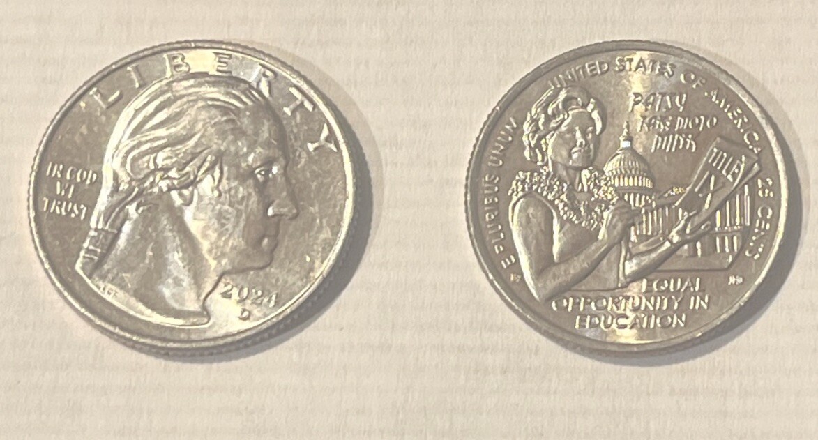 In COD WE TRUST Errors 2024-D PATSY TAKEMOTO MINK Quarter | eBay