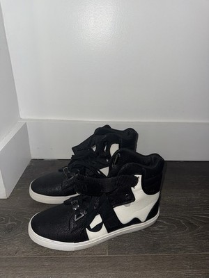 Android Homme Propulsion Black & White Luxury Hightop Shoes Sneakers Size 10