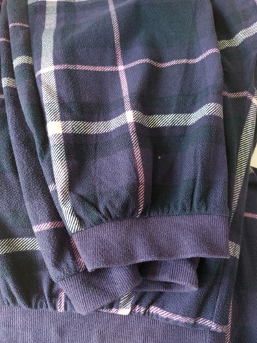 NEXT Navy & Pink Checked Print Pyjamas Size Large 16-18 Regular - Picture 8 of 9