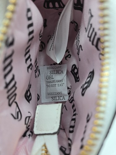 Bolso Bandolera JUICY COUTURE Blanco Ángel, Nuevo con Etiquetas Bling Micro Mini/Cartera para Tarjetas de Crédito - Imagen 11 de 13